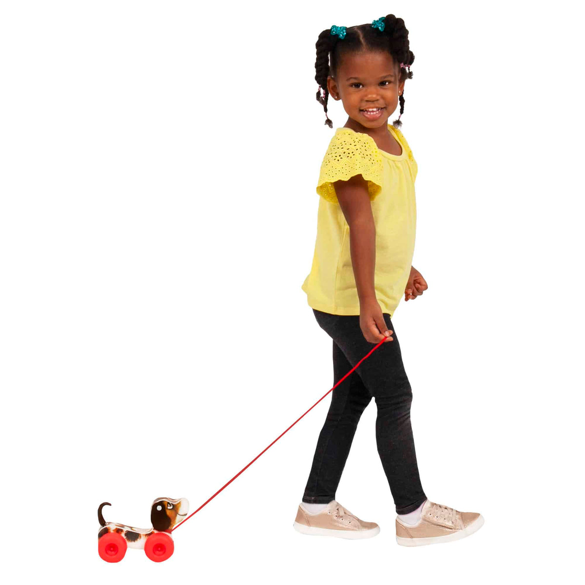 Lifestyle shot of girl pulling the Little