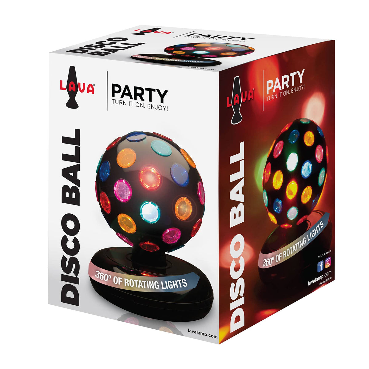 Lamp Disco Ball Package Angle