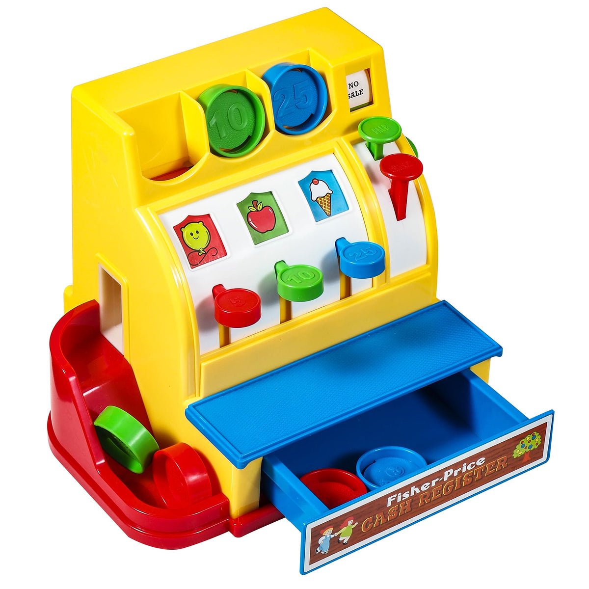 Cash Register - High Angle right, change drawer open