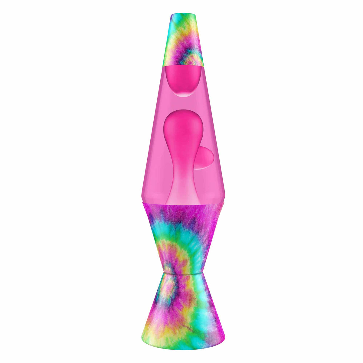 14.5′′ Lamp – Tie Dye Pink Spiral