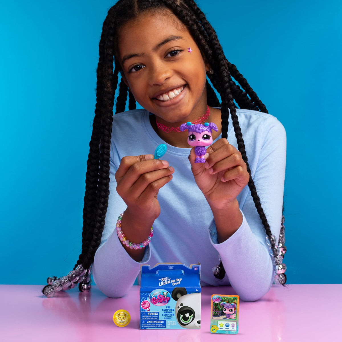 Pet Surprise - Lifestyle shot of girl holding Poodle and Accessory