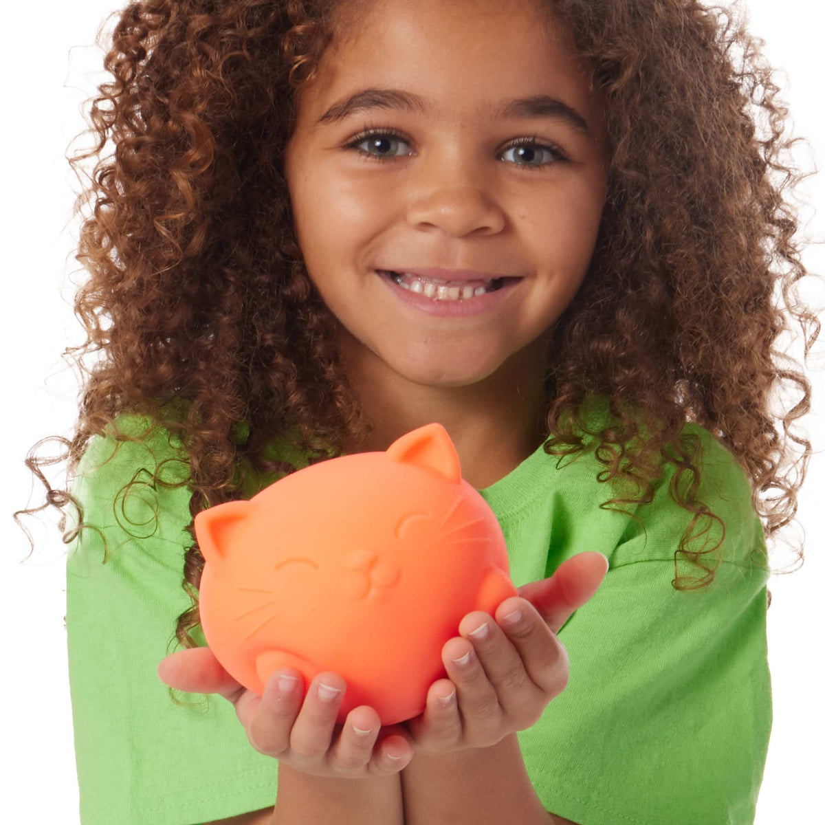 Super Cool Cats - Lifestyle with girl holding orange Super Cool Cat