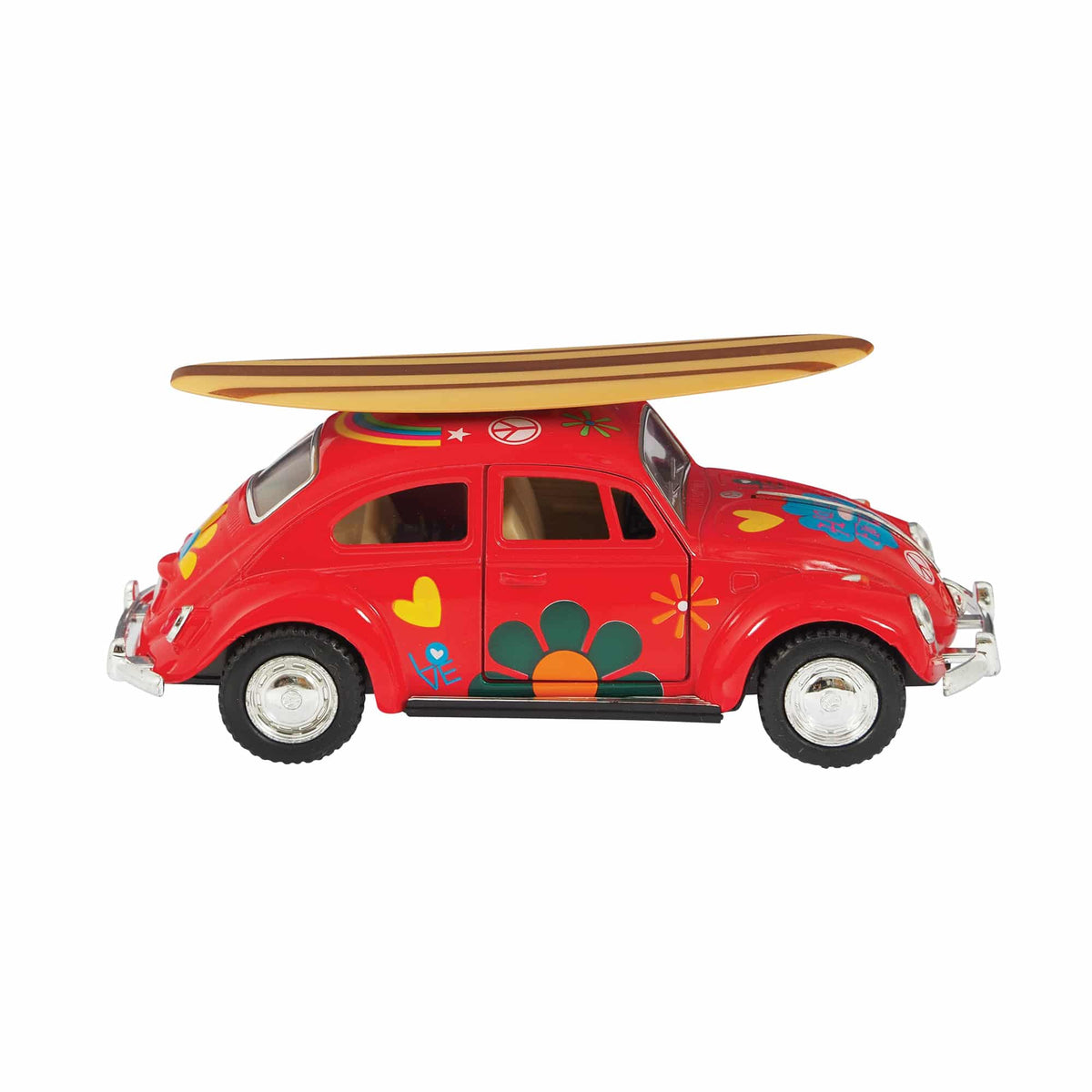 Diecast 1967 Beetle with Surfboard
