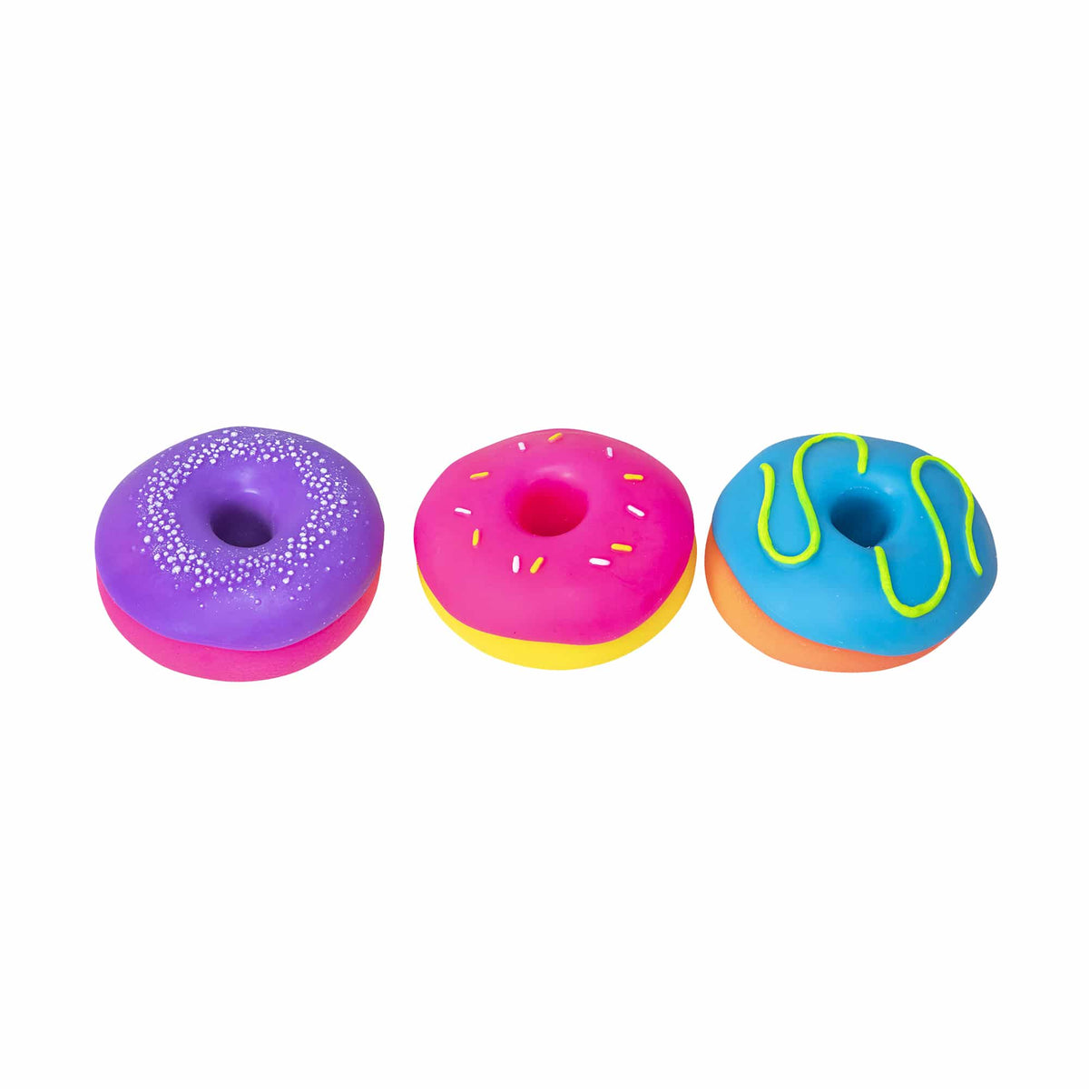 Dohnuts Group - Pink and Purple, Yellow and Pink, Orange and Blue