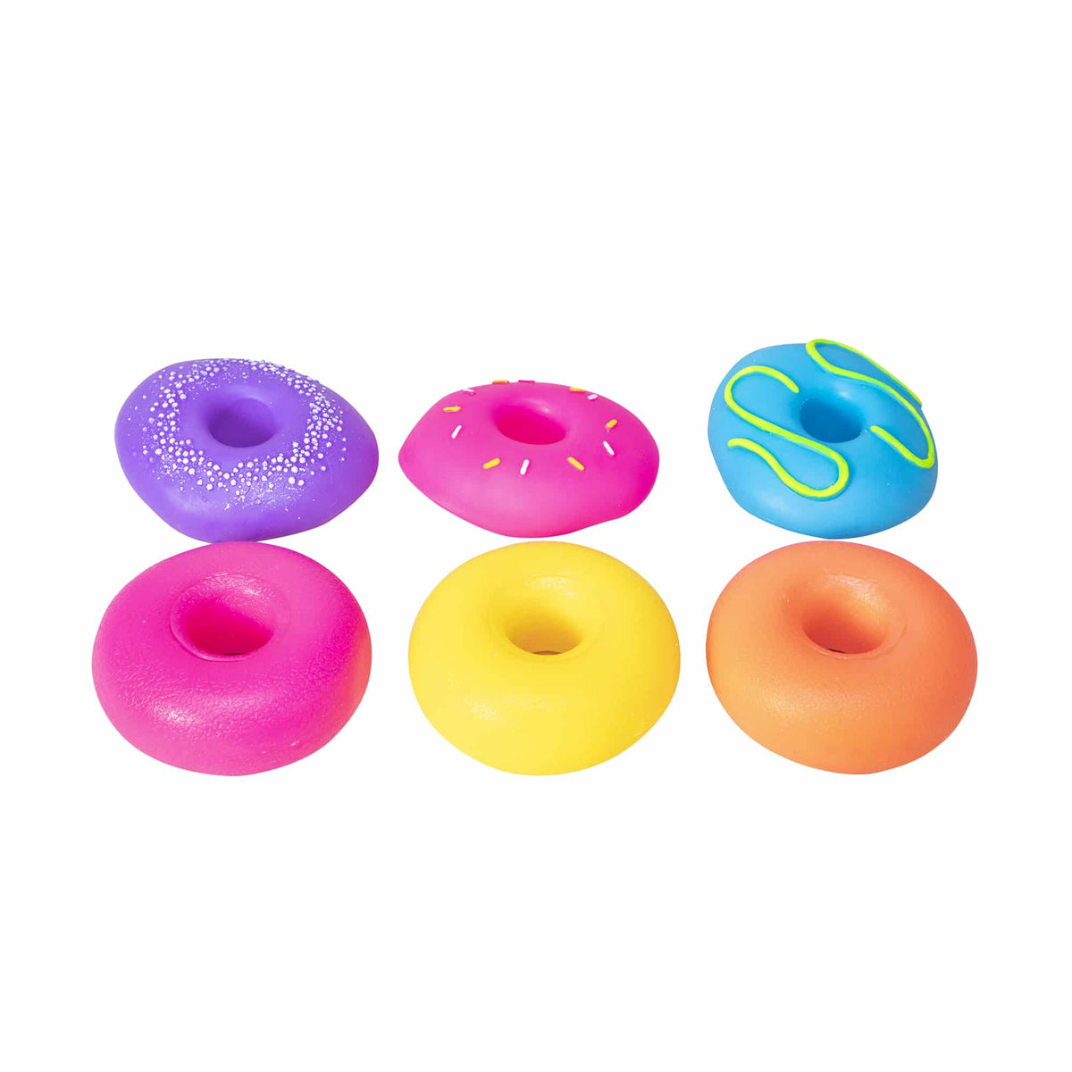 Dohnuts Group - Pink and Purple, Yellow and Pink, Orange and Blue with Removable Frosting Pieces
