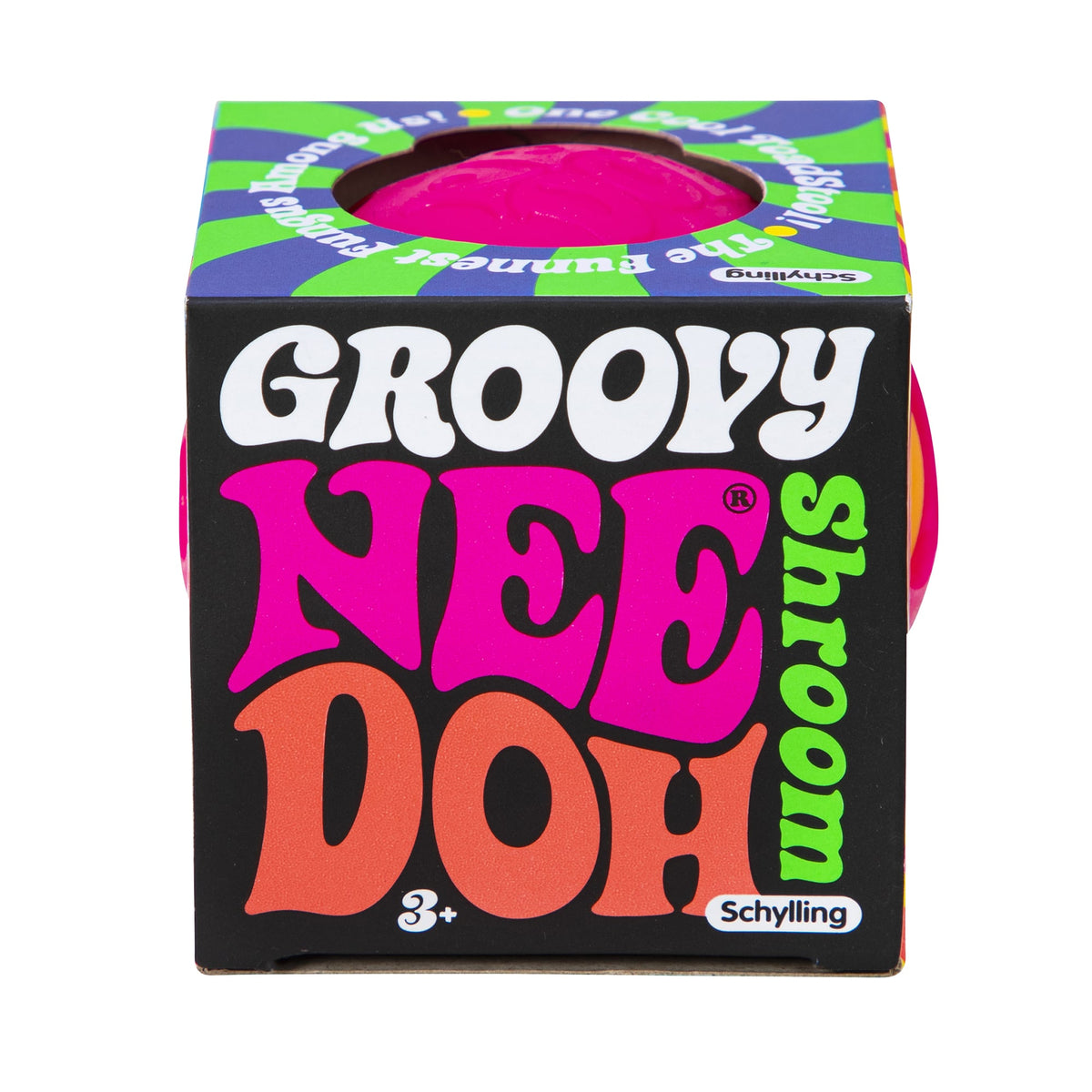 Groovy Shroom - Package Front - Orange with Pink Top Mushroom