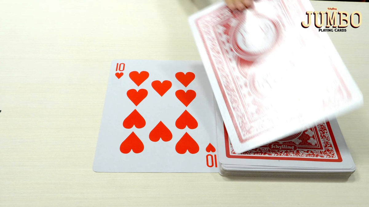 Jumbo classic red playing cards video