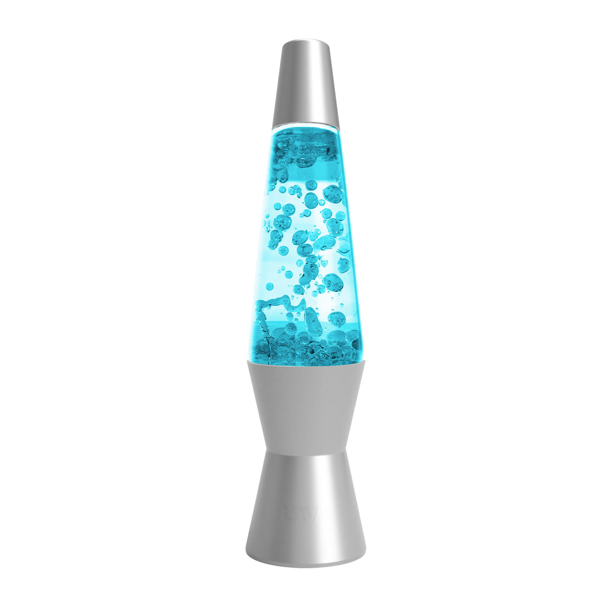 Make Your Own Lamp - Blue Lamp with Silver Design
