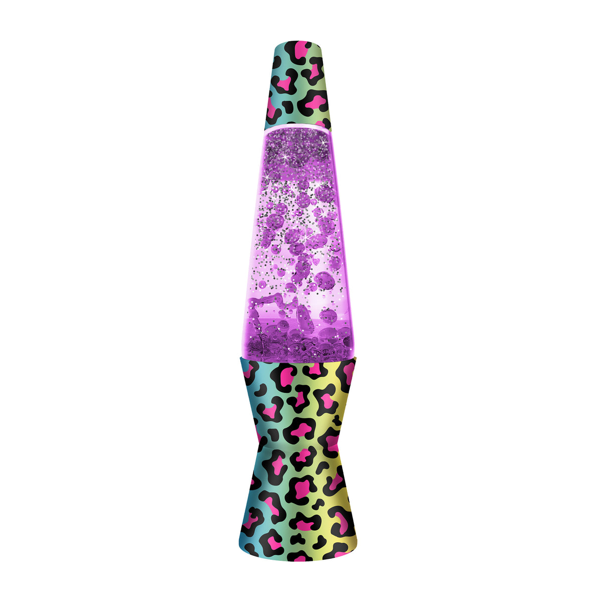 Make Your Own Lamp - Purple Lamp with Leopard Design