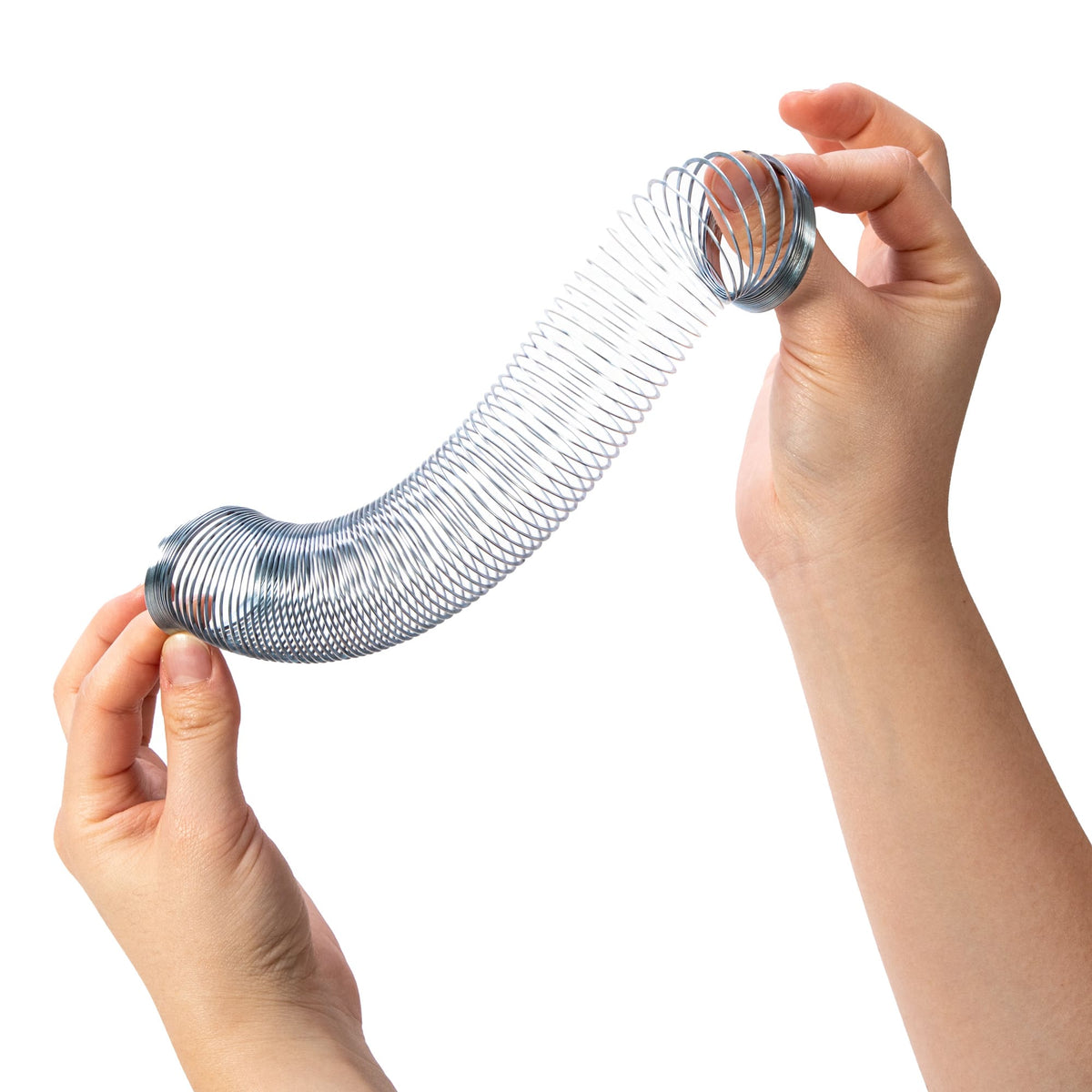 Mini stretched between two hands