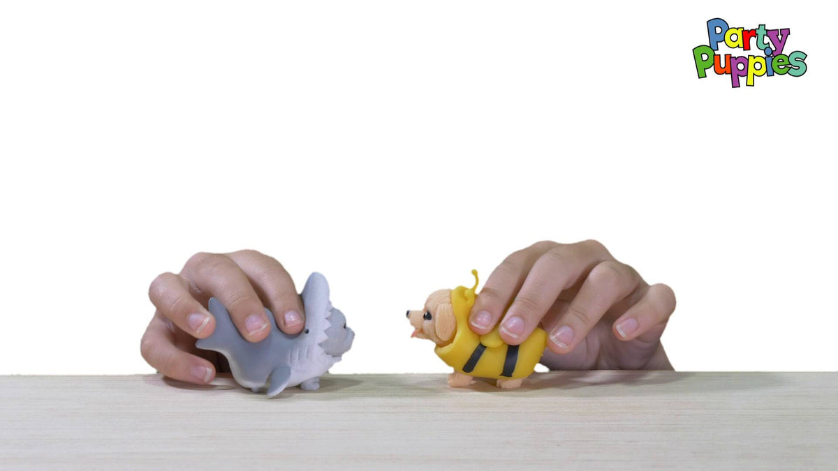 Squeezable party puppies video